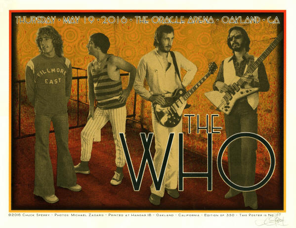 The Who - The Who Hits 50! - Oracle Arena - May 19, 2016 - Oakland, CA USA (Limited Edition)