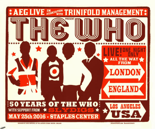 The Who - The Who Hits 50! - Staples Center - May 25, 2016 - Los Angeles, CA USA (Limited Edition)