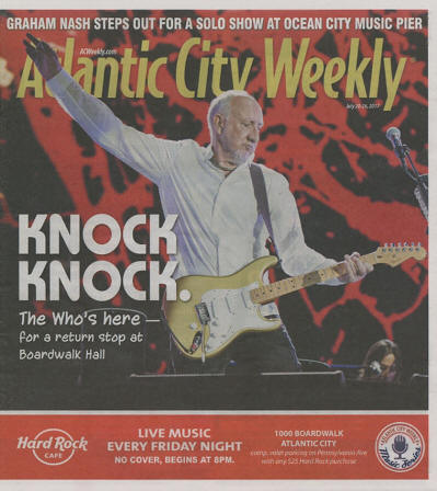 Pete Townshend - Atlantic City Weekly - USA July 20 - 26, 2017