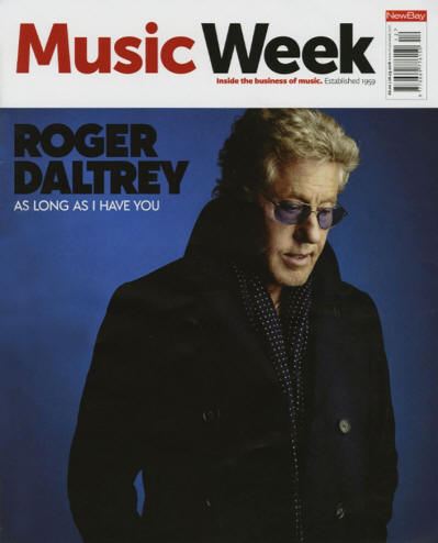 Roger Daltrey - Music Week - UK - March 26, 2018