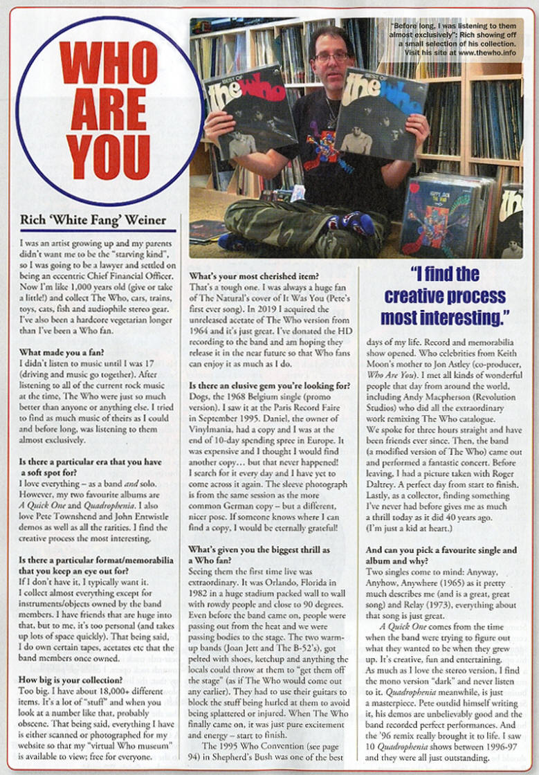 The Who - Record Collector Magazine - The Who Special Edition - February, 2021