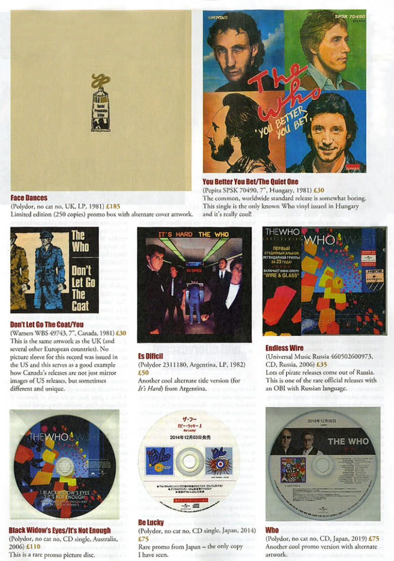 The Who - Record Collector Magazine - The Who Special Edition - February, 2021