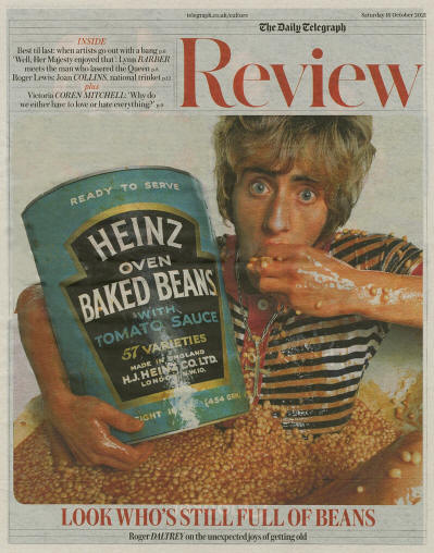 Roger Daltrey - UK - The Daily Telegraph Review - October 16, 2021