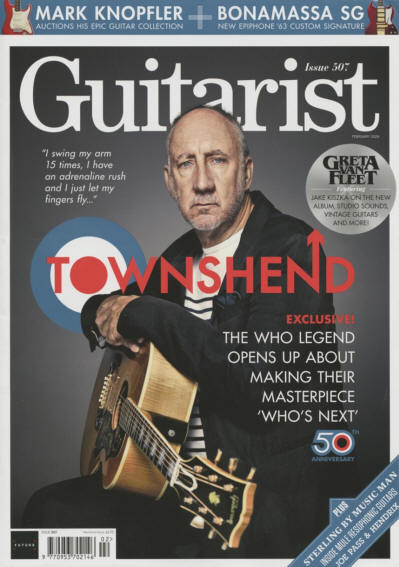 Pete Townshend - UK - Guitarist Magazine - February, 2024