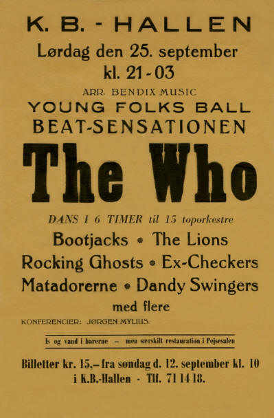 The Who - KB Hallen - September, 25 1965 Denmark
