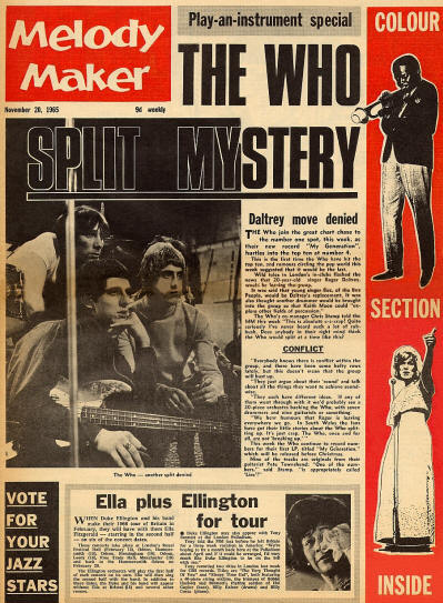 The Who - UK - Melody Maker - November 20, 1965