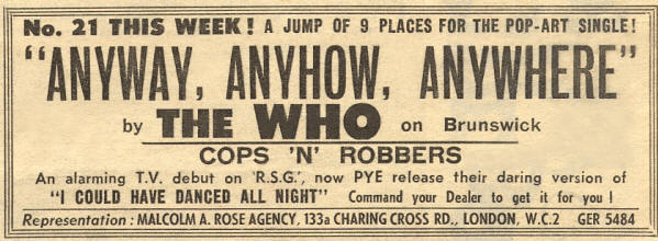 The Who - Anyway, Anyhow, Anywhere - 1965 UK