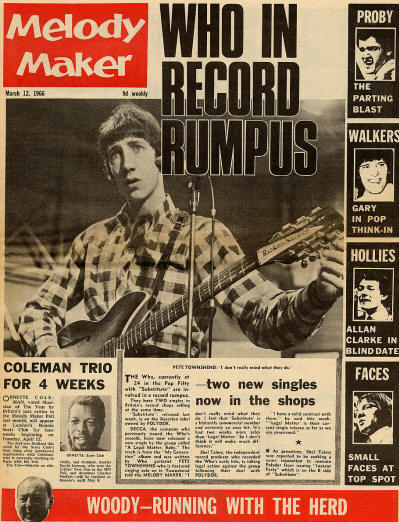 The Who - UK - Melody Maker - March 12, 1966
