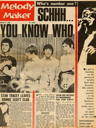 The Who - UK - Melody Maker - October 8, 1966 