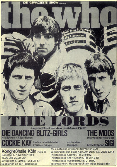 The Who - Kongresshalle - November 6, 1966 Germany (Reproduction)