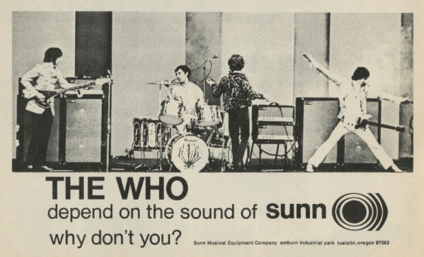 The Who - Sunn Amp - 1968 USA