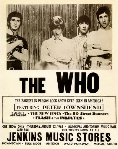 The Who - Municipal Auditorium, Kansas City, Missouri - August 22, 1968 (Reproduction)