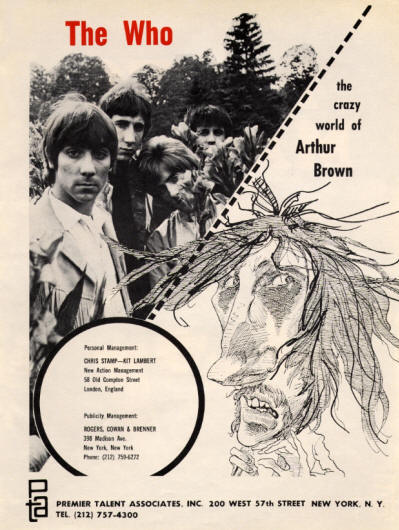 The Who - The Who & The Crazy World Of Arthur Brown - 1968 USA