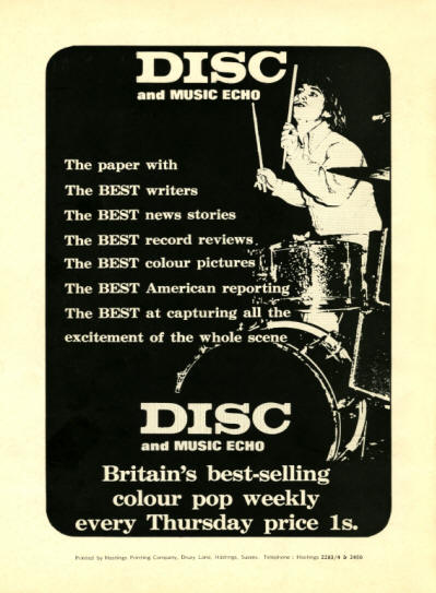 Keith Moon - Disc And Music Echo - 1969 UK