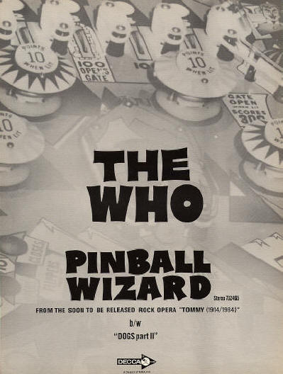 The Who - Pinball Wizard - 1969 USA