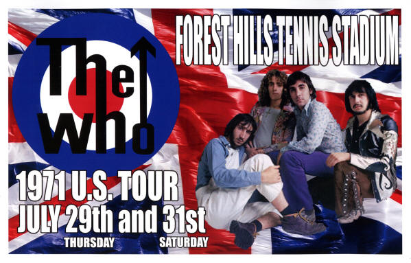 The Who - Forest Hills, NY - 1971 USA (Reproduction)
