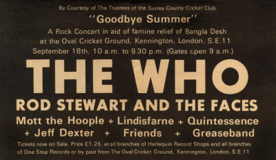 The Who - Goodbye Summer - 1971 UK