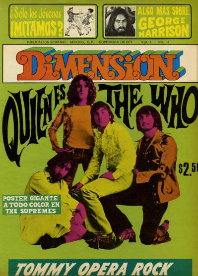 The Who - Mexico - Dimension - November, 1971