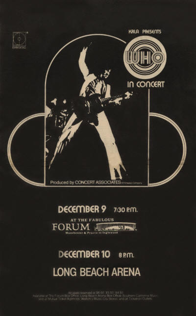 The Who - USA - The Forum - December 9, 1971 & Long Beach Arena - December 9, 1971