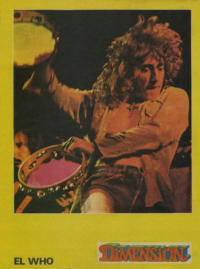 The Who - Mexico - Dimension - 1972 (Front Cover)