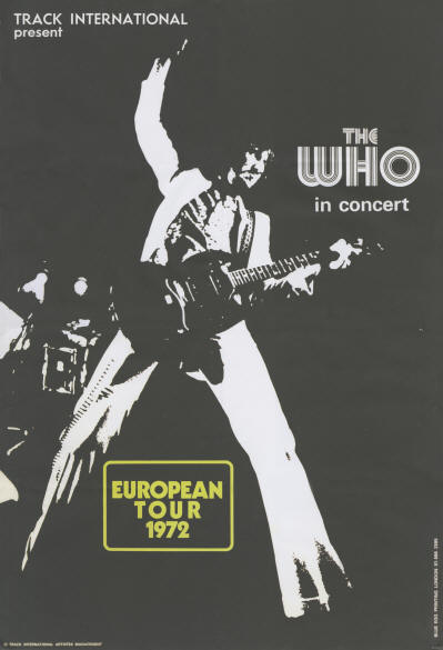 The Who - European Tour 1972 UK (Promo) (Reproduction)