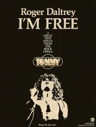 Roger Daltrey - I'm Free (London Symphony Orchestra) - 1972 UK