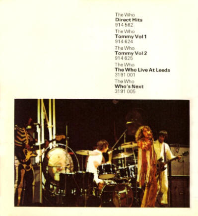 The Who - 1972 UK - Polydor Records - Press Kit