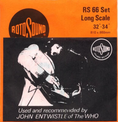 John Entwistle - Rotosound Strings UK 1972