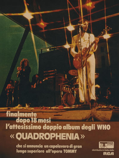 The Who - 1973 - Quadrophenia - Ad - Italy