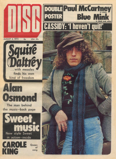 Roger Daltrey - UK - Disc - August 4, 1973