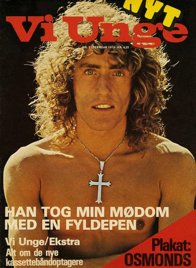 Roger Daltrey - Denmark - Vi Unge - February, 1974