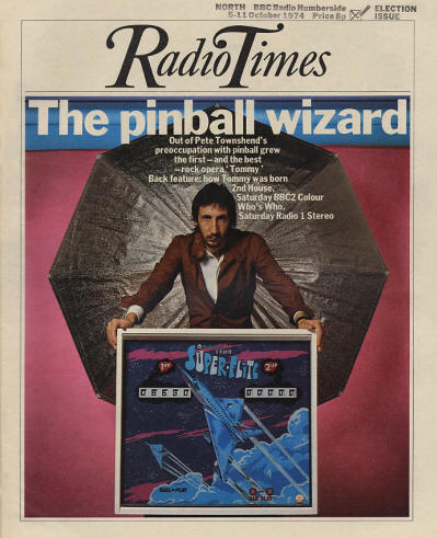 Pete Townshend - UK - Radio Times - October 5, 1974 