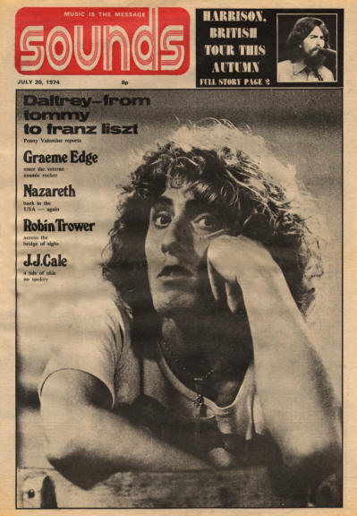 Roger Daltrey - UK - Sounds - July 20, 1974