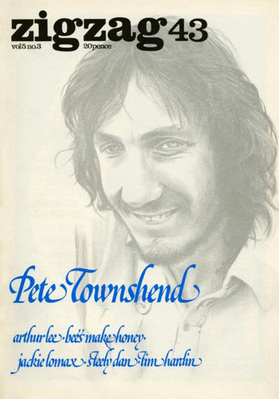 Pete Townshend - UK - Zig Zag - July, 1974