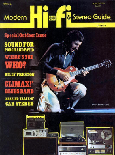 Pete Townshend - USA - Hi Fi & Stereo Guide - August, 1974