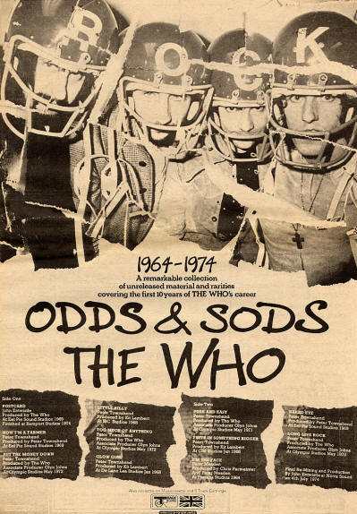 The Who - Odds & Sods - 1974 UK