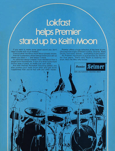 Keith Moon - Premier Drums - 1974 USA