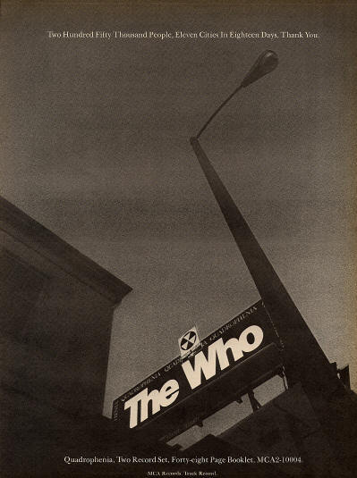 The Who - Quadrophenia - 1974 USA