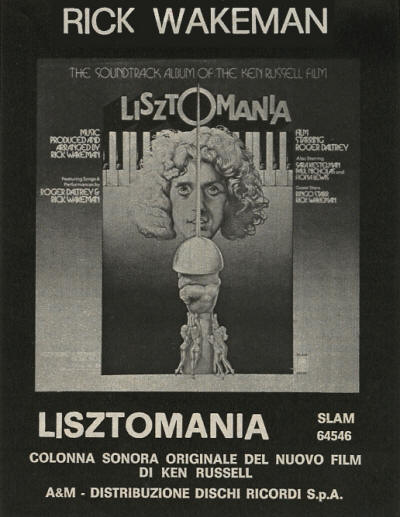 Roger Daltrey - Lisztomania - 1975 Italy