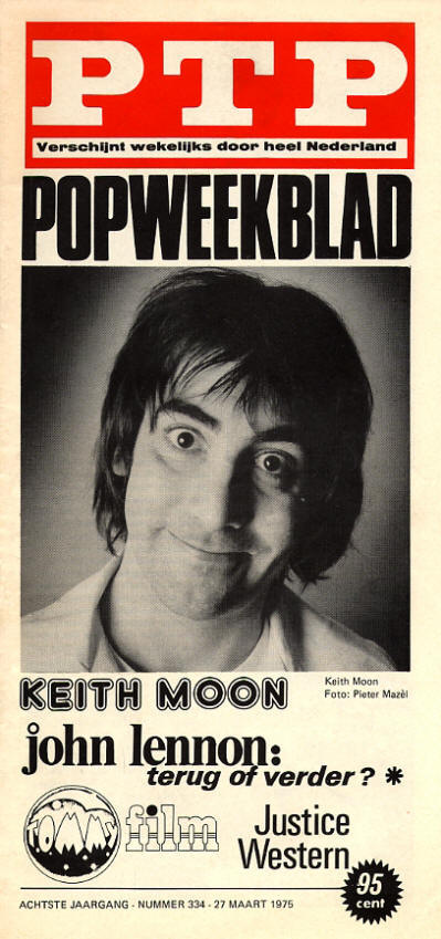 Keith Moon - Holland - PTP - March, 1975