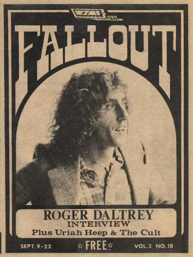 Roger Daltrey - USA - Fall Out - September 9-22, 1975