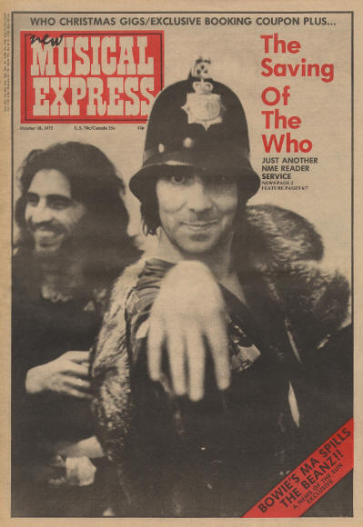 The Who - UK - New Musical Express - October 18, 1975 