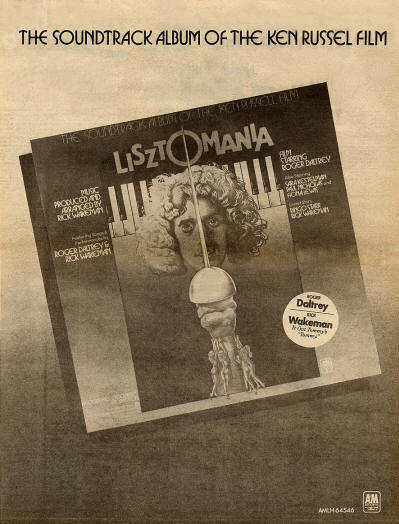 Roger Daltrey - Lisztomania - 1975 UK