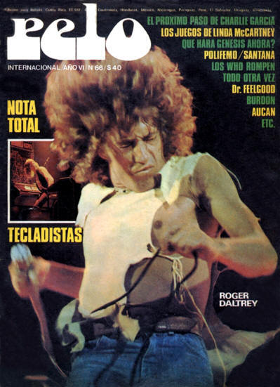 Roger Daltrey - Argentina - Pelo - 1975