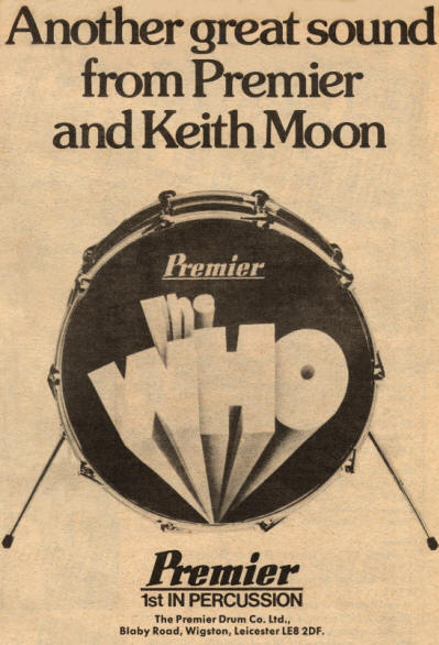 Keith Moon - Premier Drums - 1975 UK