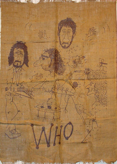 The Who - The Who By Numbers - 1975 USA Burlap Wall Hanging (Promo)