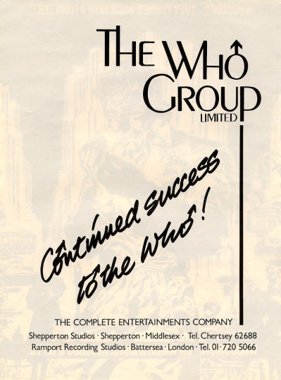 The Who - Continued Success To The Who - 1975 UK
