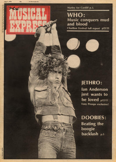 Roger Daltrey - UK - New Musical Express - June 5, 1976