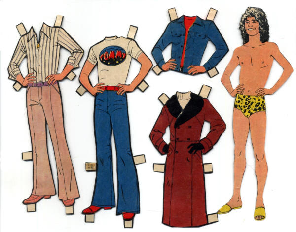 Roger Daltrey - 1976 Paper Doll Set - Sweden