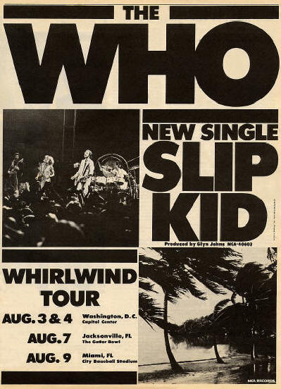 The Who - Slip Kid & Who Tour - 1976 USA